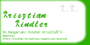 krisztian kindler business card